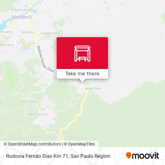 Rodovia Fernão Dias Km 71 map