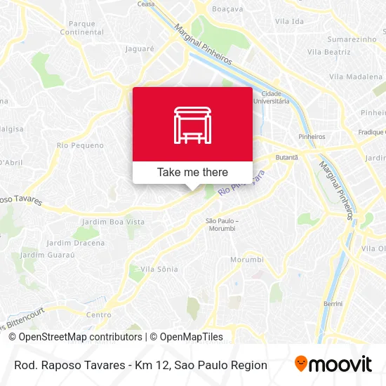 Rod. Raposo Tavares - Km 12 map