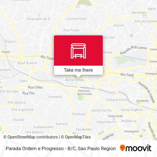 Parada Ordem e Progresso - B/C map