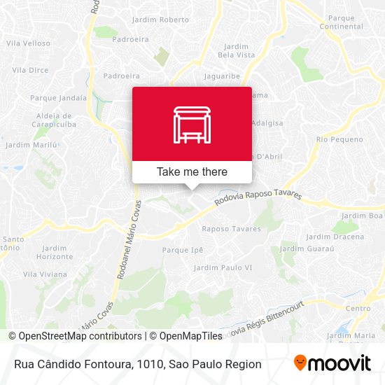 Rua Cândido Fontoura, 1010 map