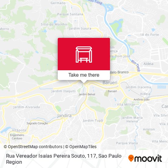 Rua Vereador Isaías Pereira Souto, 117 map