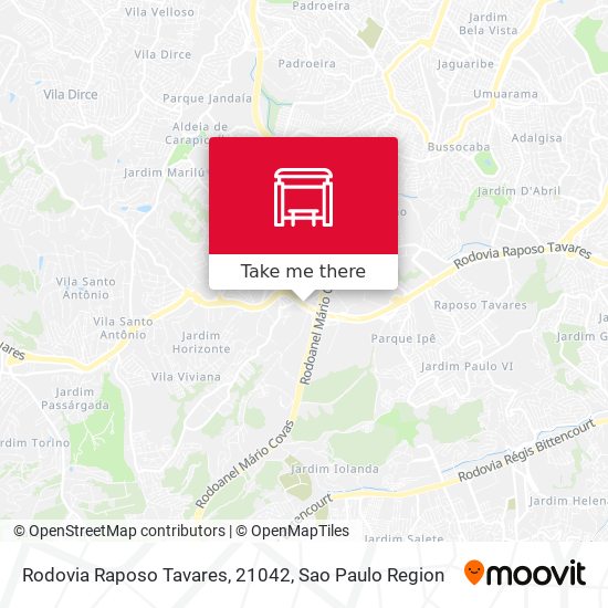 Rodovia Raposo Tavares, 21042 map