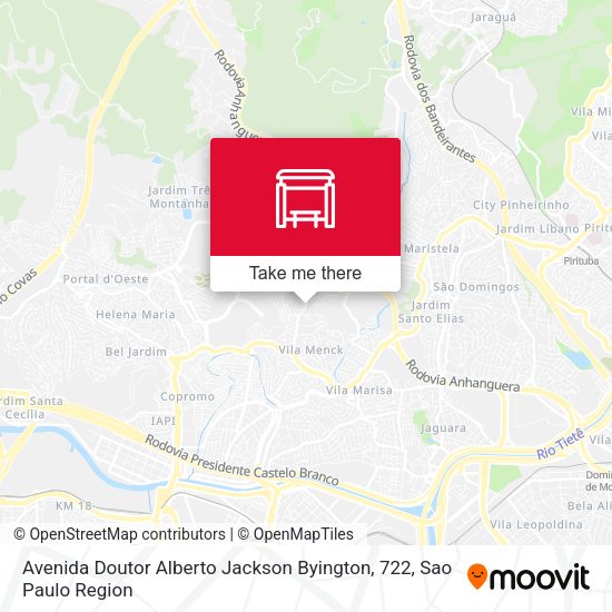 Avenida Doutor Alberto Jackson Byington, 722 map
