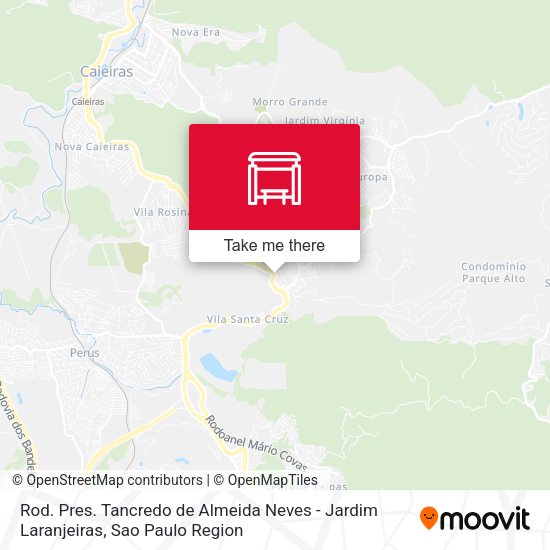 Rod. Pres. Tancredo de Almeida Neves - Jardim Laranjeiras map