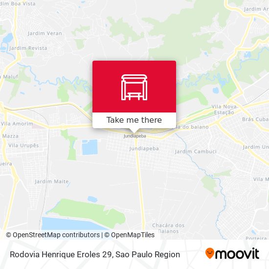 Rodovia Henrique Eroles 29 map