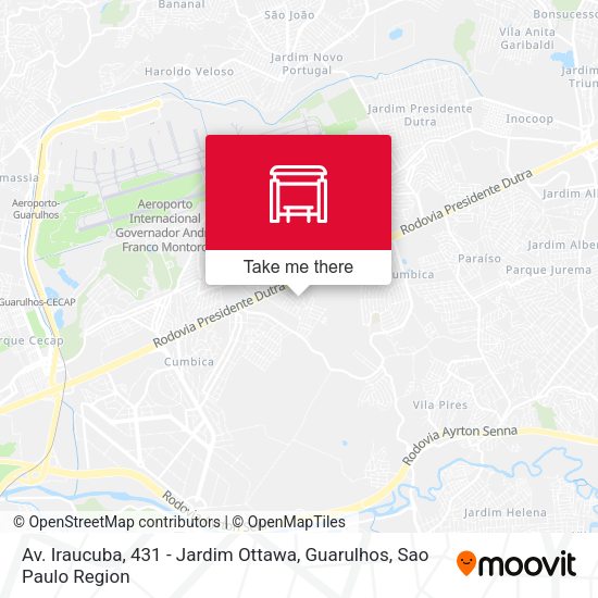 Av. Iraucuba, 431 - Jardim Ottawa, Guarulhos map