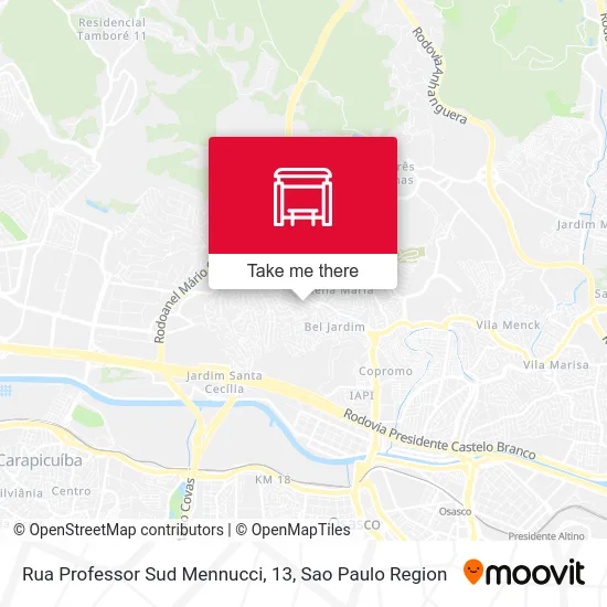 Rua Professor Sud Mennucci, 13 map