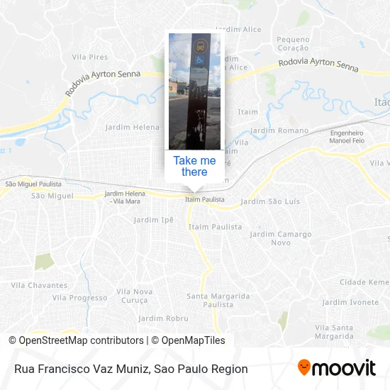 Rua Francisco Vaz Muniz map