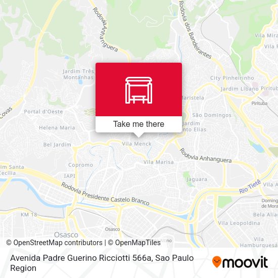 Avenida Padre Guerino Ricciotti 566a map