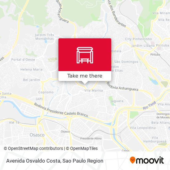 Avenida Osvaldo Costa map