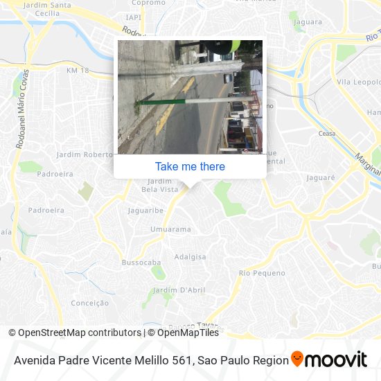 Avenida Padre Vicente Melillo 561 map