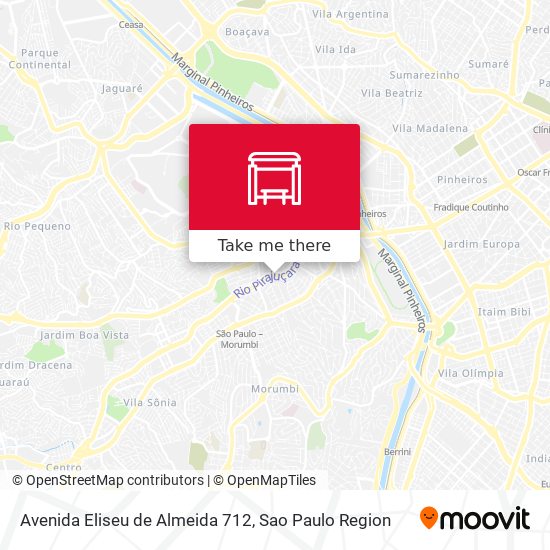 Avenida Eliseu de Almeida 712 map