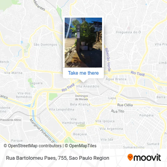 Rua Bartolomeu Paes, 755 map