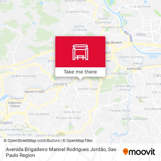 Avenida Brigadeiro Manoel Rodrigues Jordão map