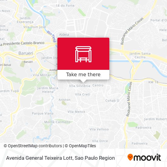 Avenida General Teixeira Lott map