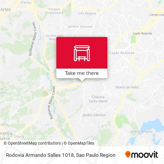 Rodovia Armando Salles 1018 map