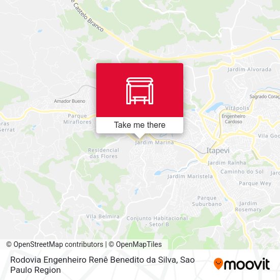 Rodovia Engenheiro Renê Benedito da Silva map