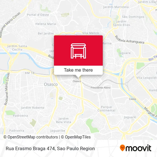Rua Erasmo Braga 474 map