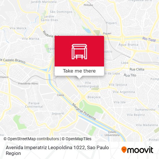 Avenida Imperatriz Leopoldina 1022 map