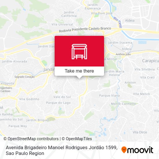 Avenida Brigadeiro Manoel Rodrigues Jordão 1599 map