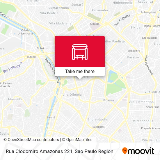 Rua Clodomiro Amazonas 221 map
