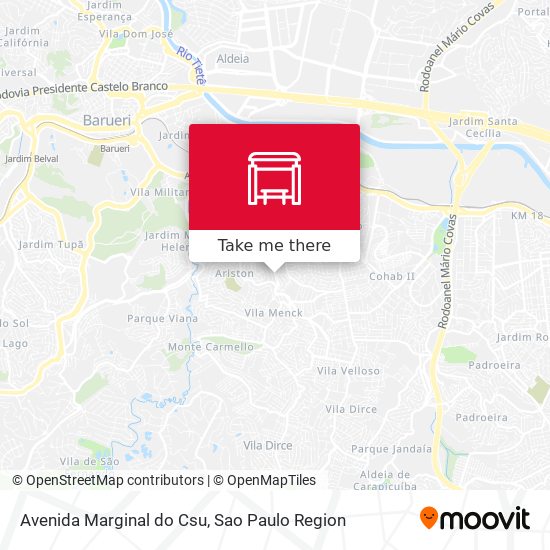 Avenida Marginal do Csu map