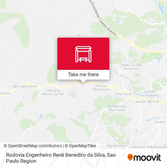 Rodovia Engenheiro Renê Benedito da Silva map