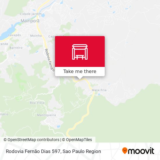 Rodovia Fernão Dias 597 map