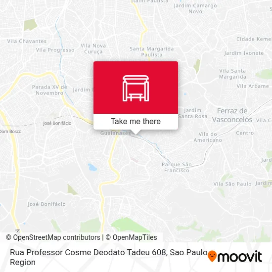 Rua Professor Cosme Deodato Tadeu 608 map