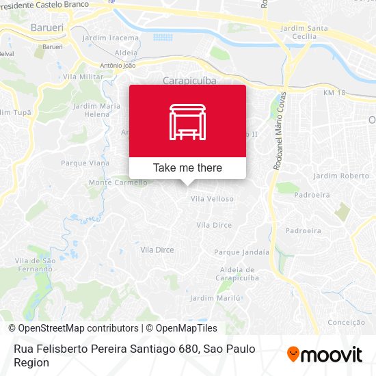 Rua Felisberto Pereira Santiago 680 map