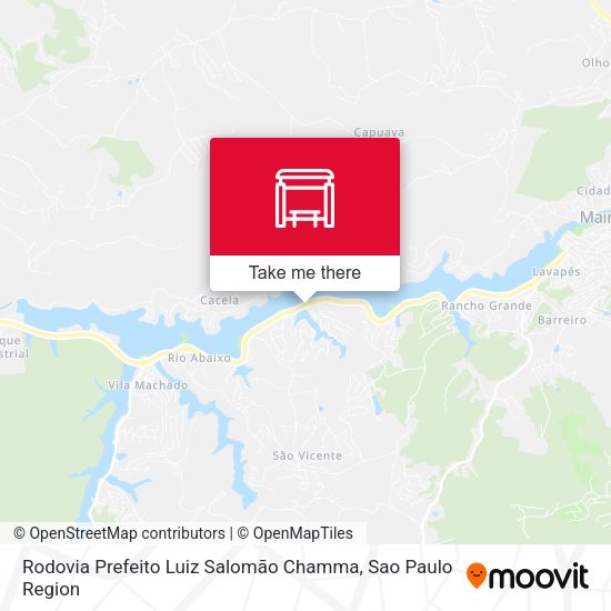 Rodovia Prefeito Luiz Salomão Chamma map