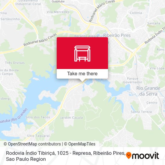 Rodovia Índio Tibiriçá, 1025 - Represa, Ribeirão Pires map
