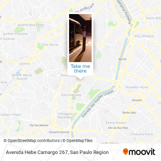 Mapa Avenida Hebe Camargo 267