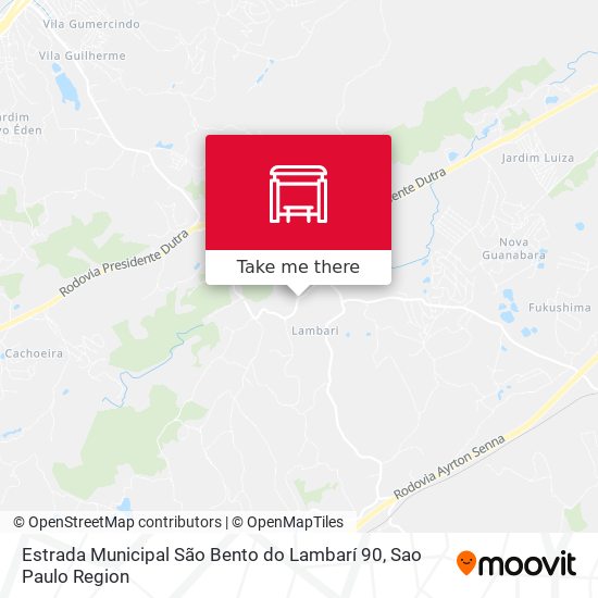 Estrada Municipal São Bento do Lambarí 90 map