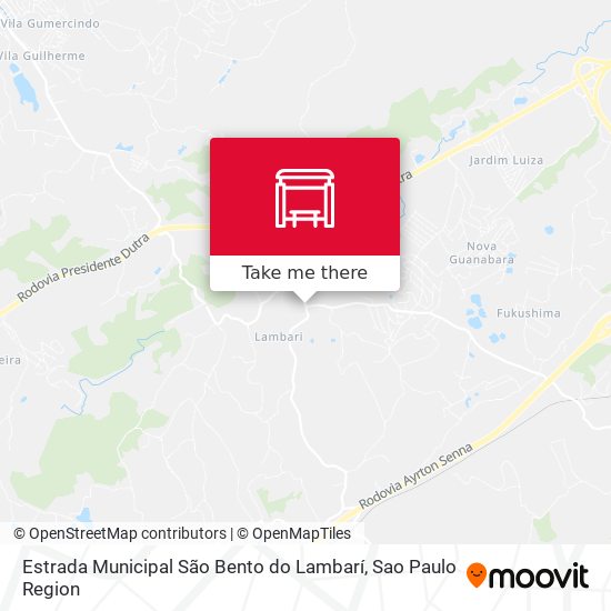 Estrada Municipal São Bento do Lambarí map