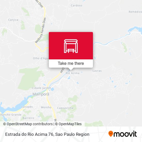 Estrada do Rio Acima 76 map