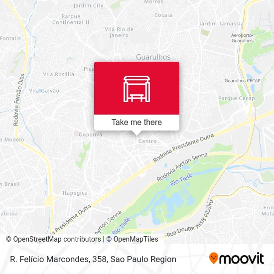 R. Felício Marcondes, 358 map