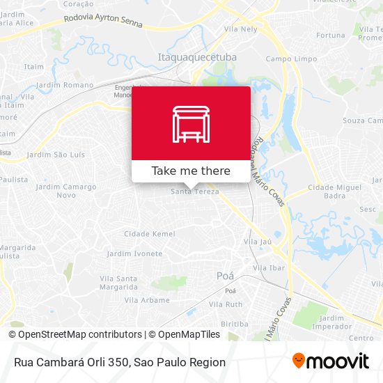 Rua Cambará Orli 350 map