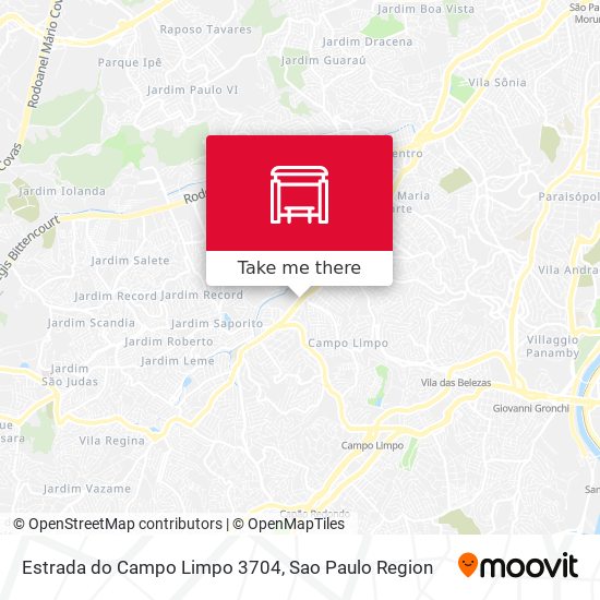 Estrada do Campo Limpo 3704 map