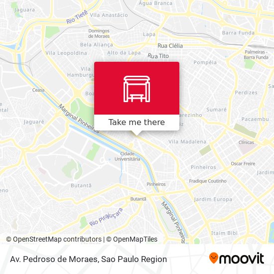 Mapa Av. Pedroso de Moraes