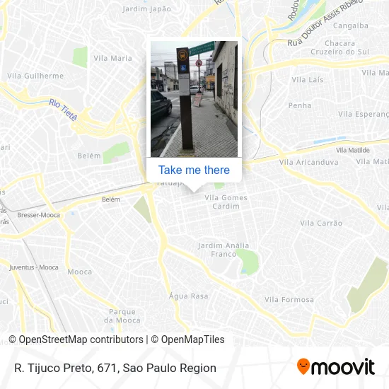 R. Tijuco Preto, 671 map