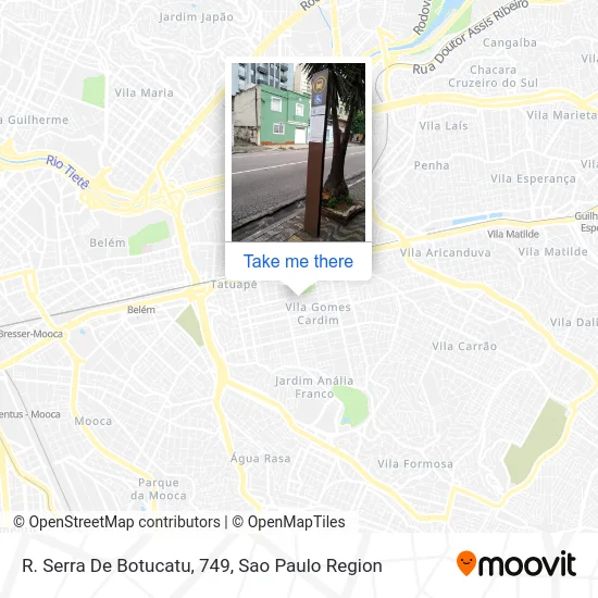 R. Serra De Botucatu, 749 map
