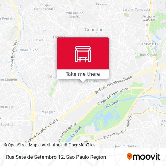 Mapa Rua Sete de Setembro 12