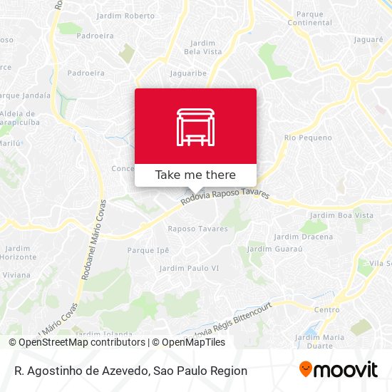R. Agostinho de Azevedo map