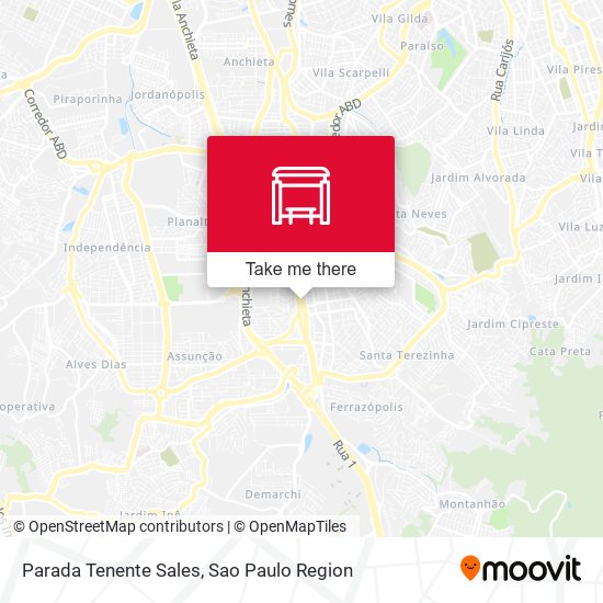 Parada Tenente Sales map