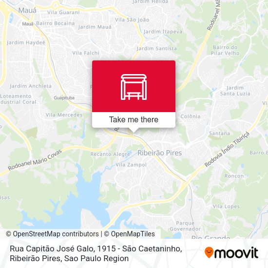 Rua Capitão José Galo, 1915 - São Caetaninho, Ribeirão Pires map