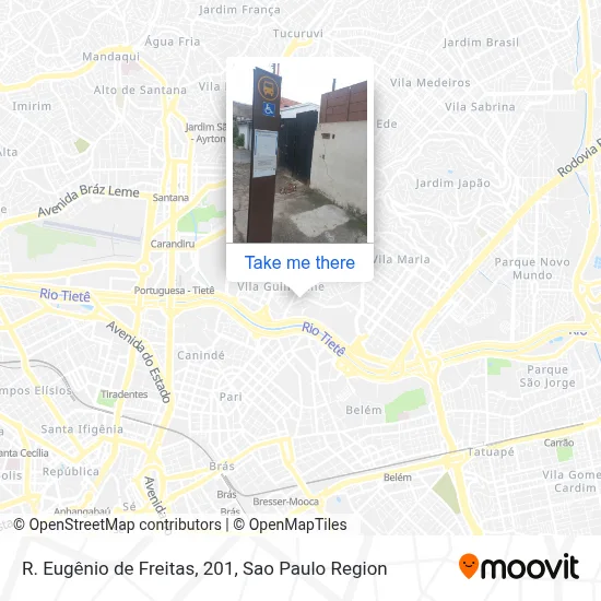 R. Eugênio de Freitas, 201 map