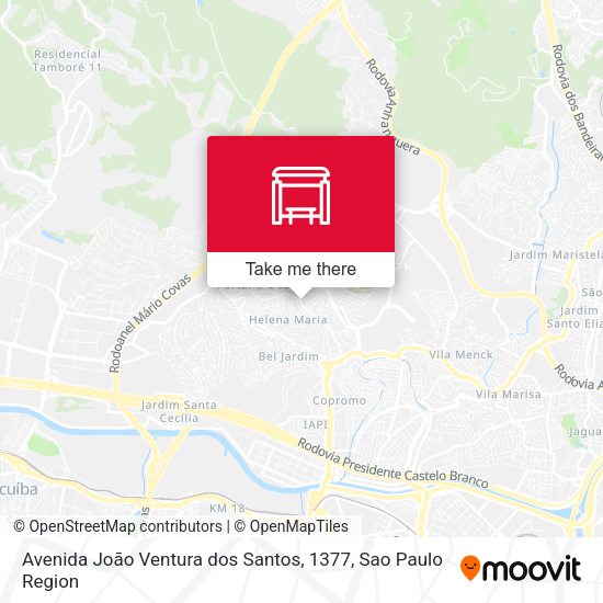 Avenida João Ventura dos Santos, 1377 map