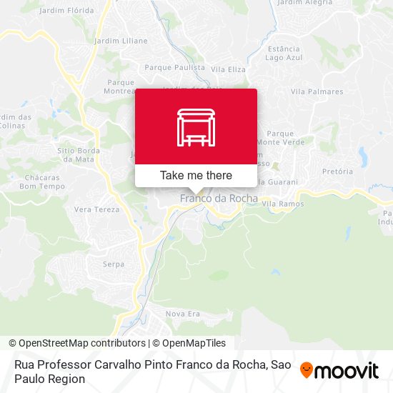 Rua Professor Carvalho Pinto Franco da Rocha map