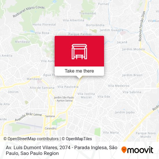 Av. Luís Dumont Vilares, 2074 - Parada Inglesa, São Paulo map